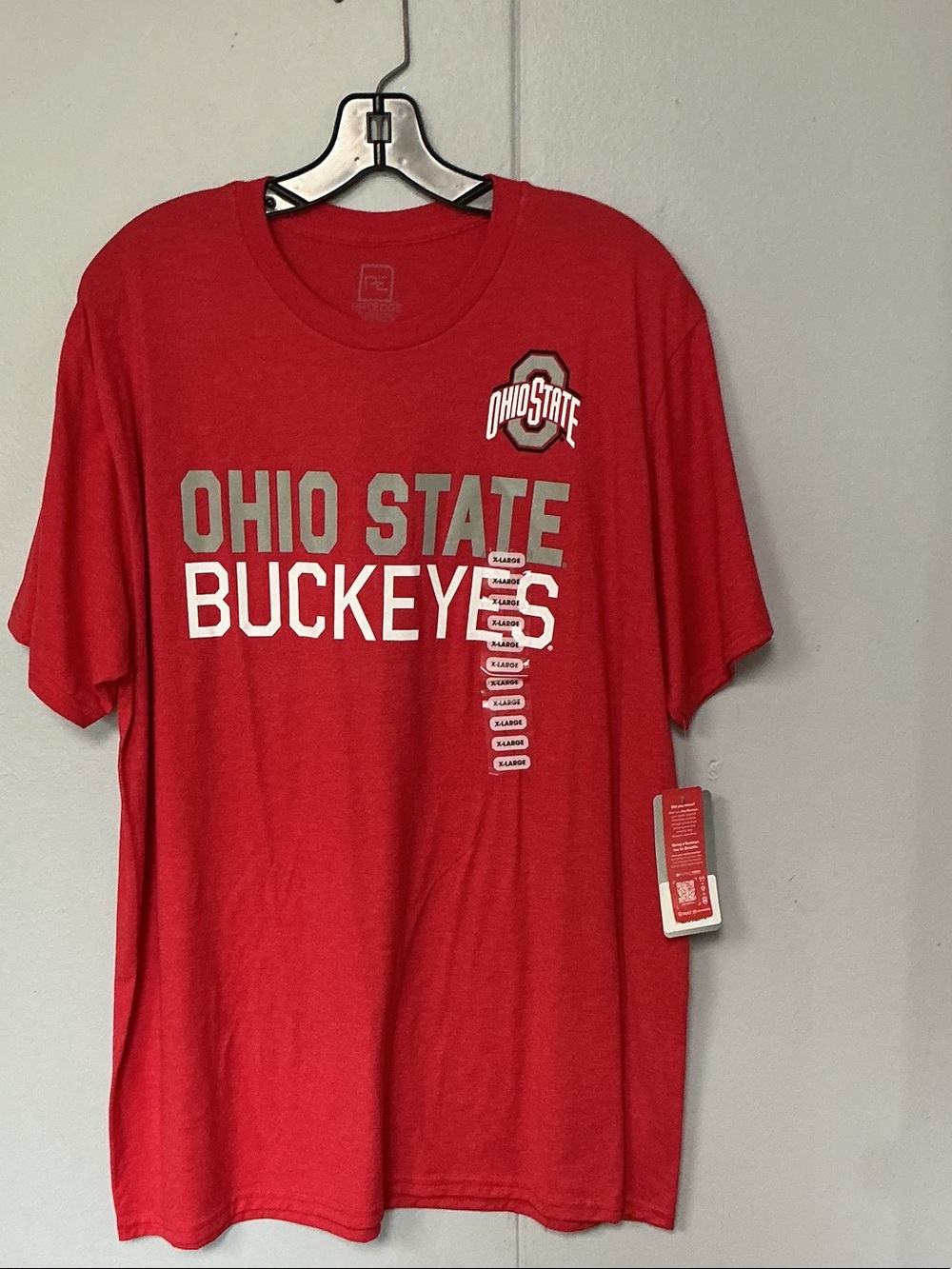 Pro Edge Ohio State Buckeyes Red Short Sleeve Tee